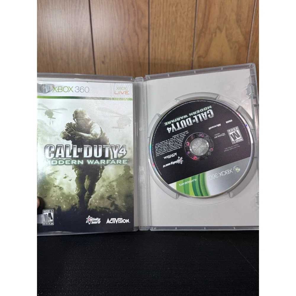 Call‎ of Duty 4: Modern Warfare Xbox 360, 2007) CIB Disc Is Near Mint W/Manuel